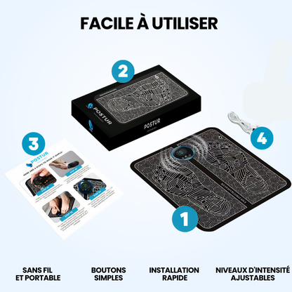 Postur : masseur pour jambes légères et sans douleur