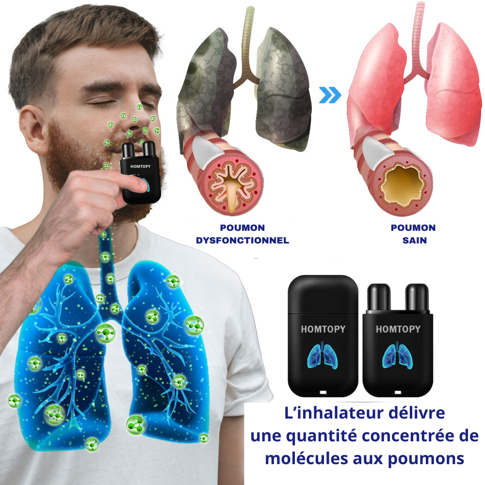 Homtopy Inhalis – Aérosol Respiratoire Détox 100% Naturel
